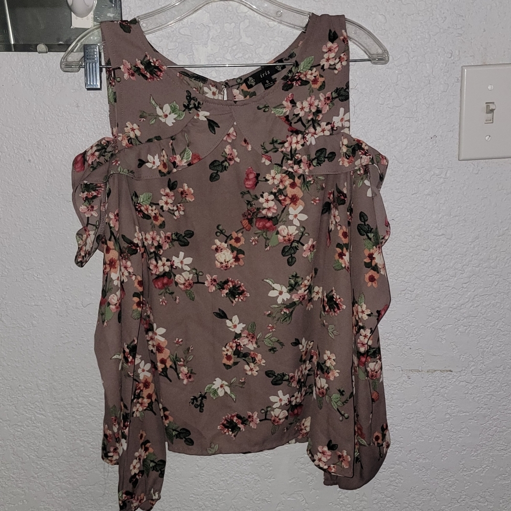 Iris violet floral size small
